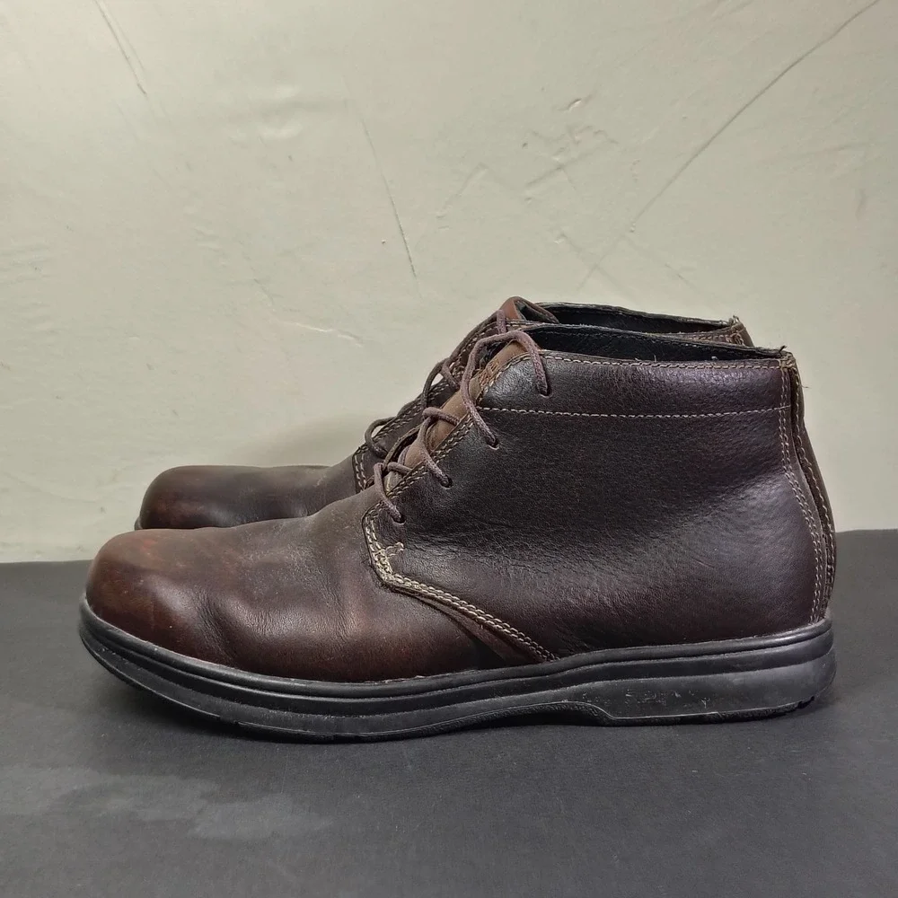 LL Bean Boots Mens 9 Brown Leather Waterproof Chukka 270751 Lace Up Ankle Shoes